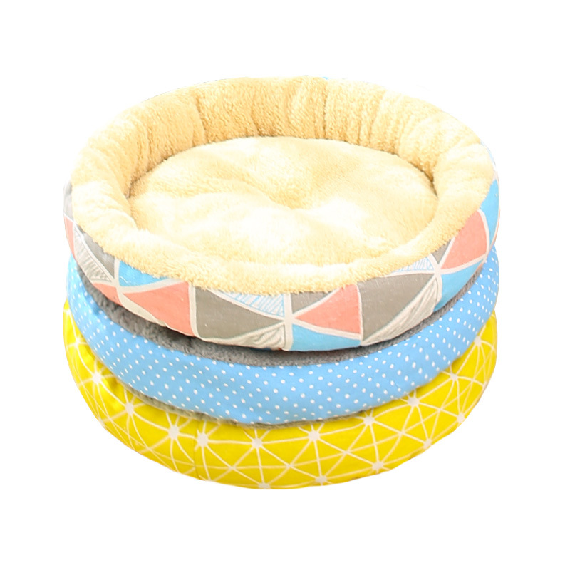 Summer Pet Supplies Breathable Cathouse Doghouse Ice Silk Pet Bed round Cotton Pet Nest Amazon AliExpress Factory Wholesale