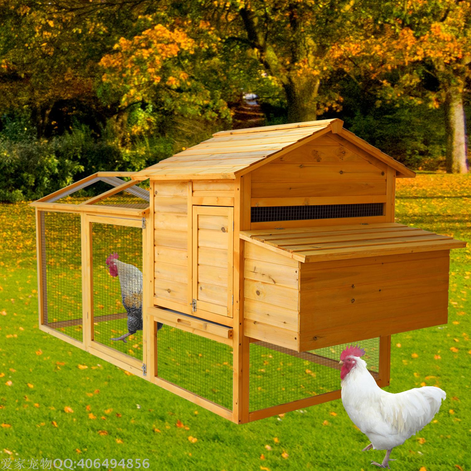 Factory direct selling pet nest wooden house pet dog kennel chicken coop pet wooden cage cage mesh assembly household chicken coop