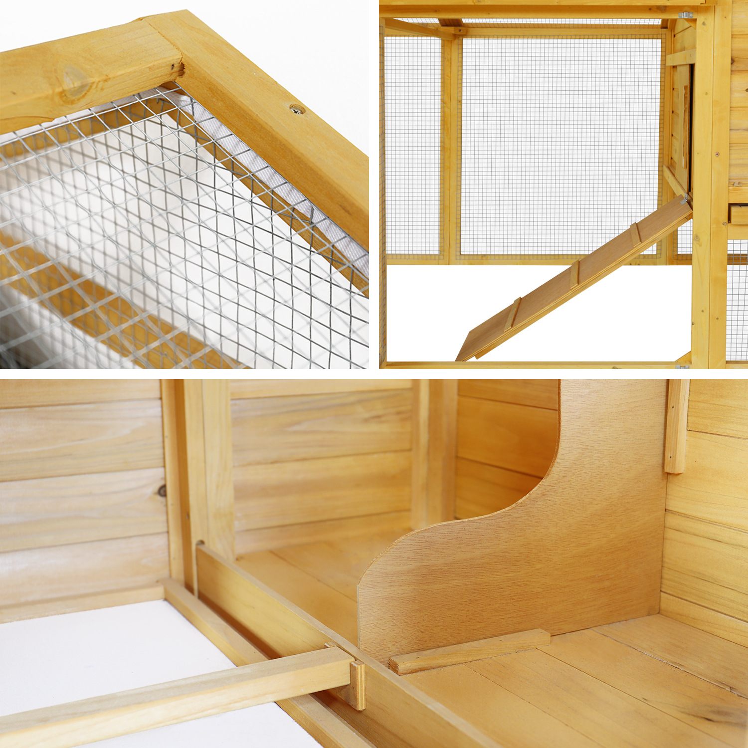 Factory direct selling pet nest wooden house pet dog kennel chicken coop pet wooden cage cage mesh assembly household chicken coop Factory direct selling pet nest wooden house pet dog kennel chicken coop pet wooden cage cage mesh assembly household chicken coop