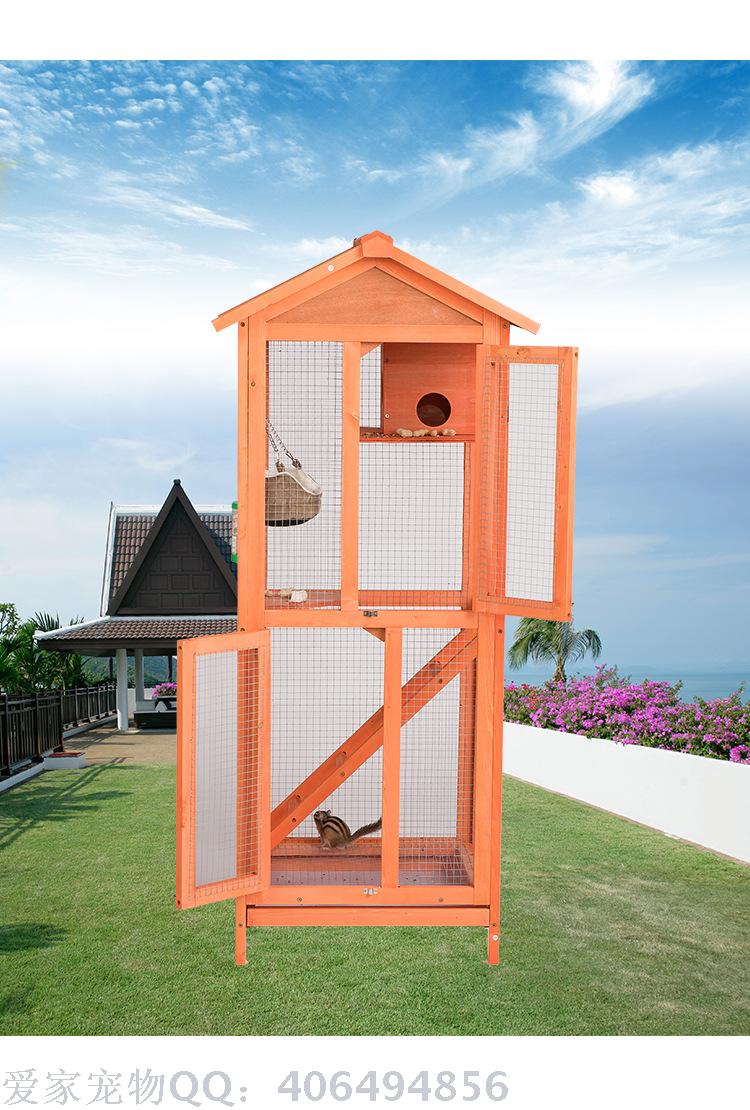 Pet nest bird cage door squirrel cage real wood bird house pigeon cage golden squirrel cage cage