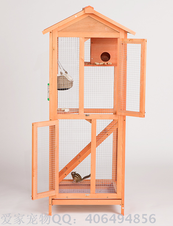 Pet nest bird cage door squirrel cage real wood bird house pigeon cage golden squirrel cage cage