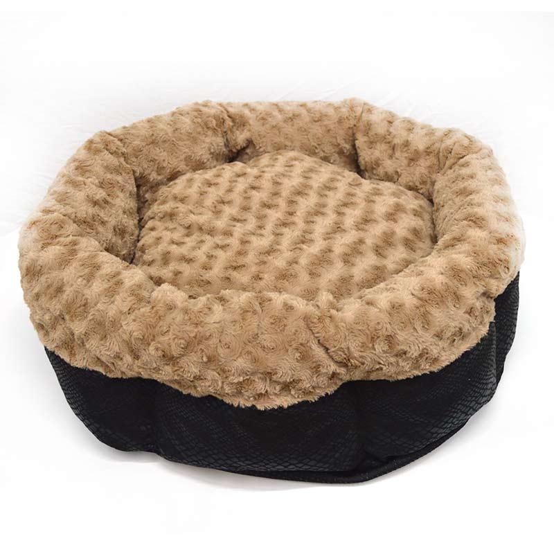 Pet padded pet nest spirals.