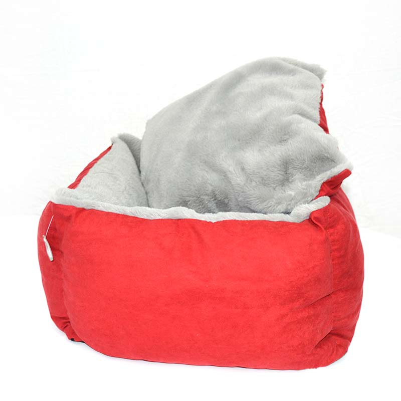 Pet red superior feel high elastic comfortable pet nest mat.