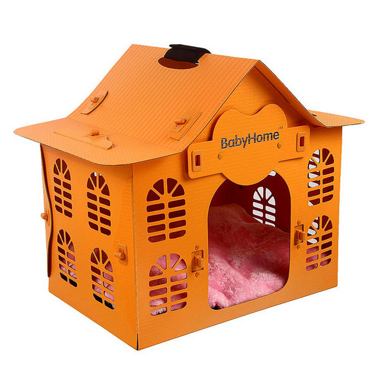 Environment-friendly plastic chihuahuas small and medium-sized dogs with pet nest convenient outdoor cage.