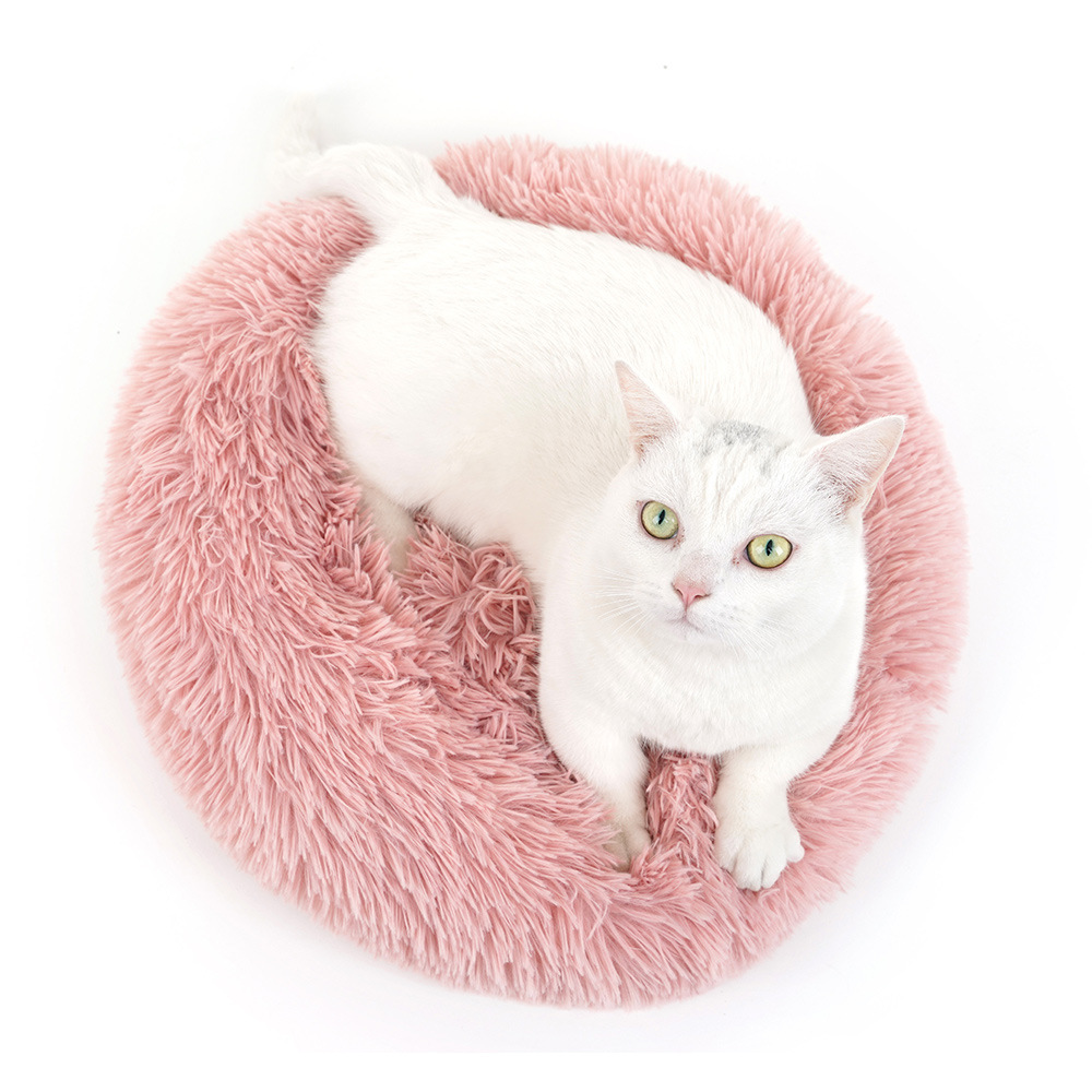 Factory direct hot style plush cat house web celebrity cat house, deep sleep round cat house, inexpensive