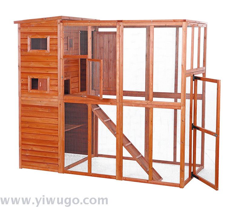 Factory pet nest chicken coop chicken coop chicken coop home fence wooden display parrot cage dog cage duck coop