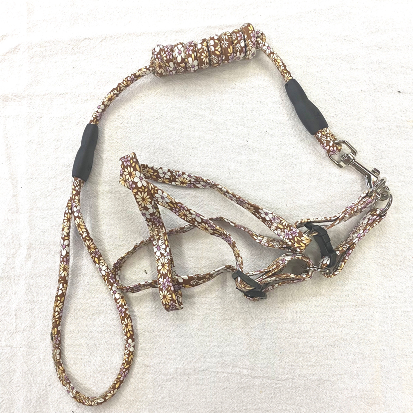 Pet Chain Dog Cat Hand Holding Rope Five-Color Flower Material Leather Pet Chain Dog Cat Hand Holding Rope Five-Color Flower Material Leather