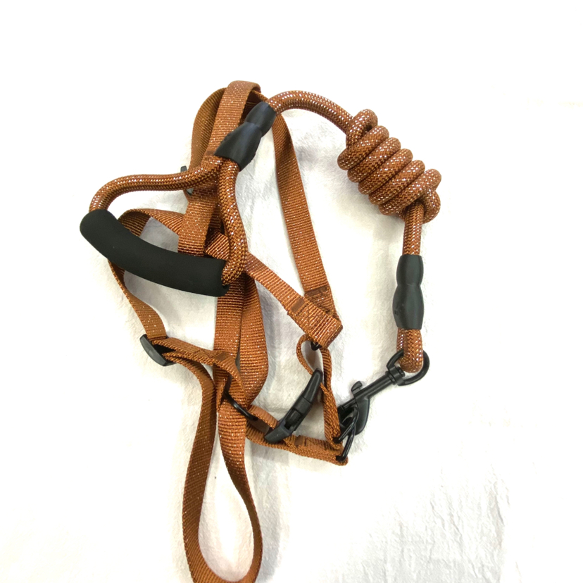 Pet Chain Silver Edge Flat Rope Chest Back Hand Holding Rope 6 Color Tone Mixed Pet Chain Silver Edge Flat Rope Chest Back Hand Holding Rope 6 Color Tone Mixed