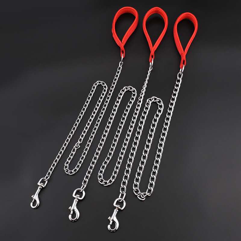 Pet chain animal chain dog chain red belt hand chain Pet chain animal chain dog chain red belt hand chain