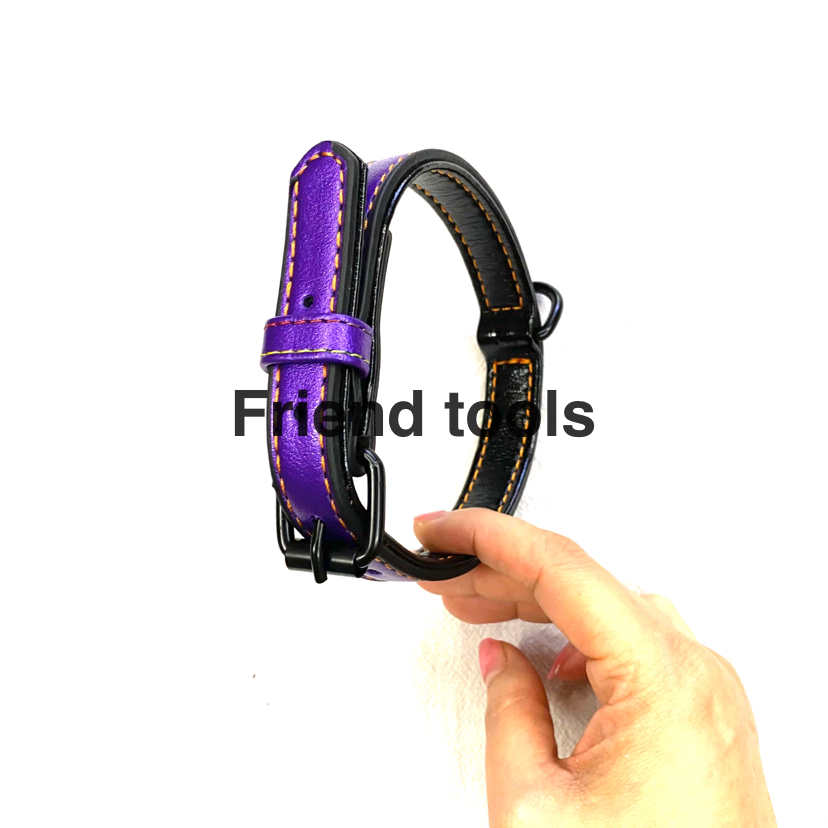 Pet Chain Leather Chyer 6 Colors Randomly Mixed