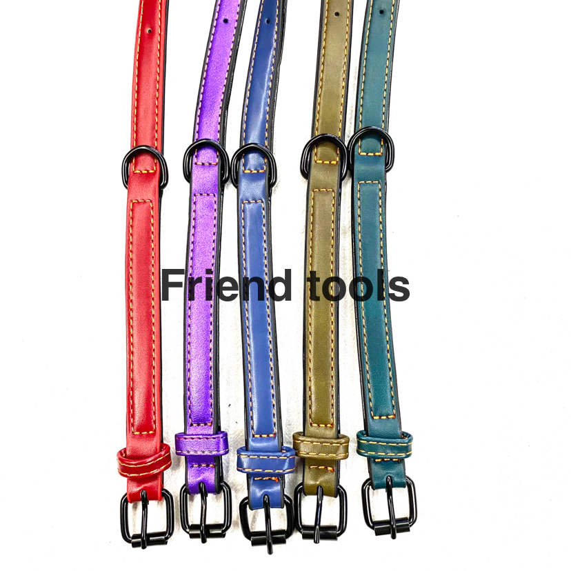 Pet Chain Leather Chyer 6 Colors Randomly Mixed