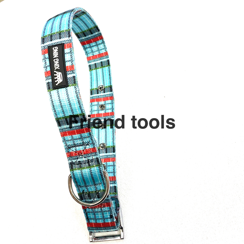 Pet Chain Plaid Collar 3 Colors