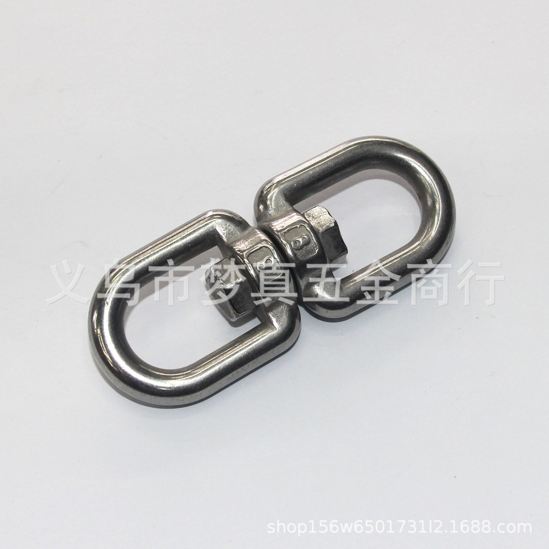Stainless steel rotating ring 304 Yiwu rigging ring type universal eight word rotating ring ring pet chain torque buckle