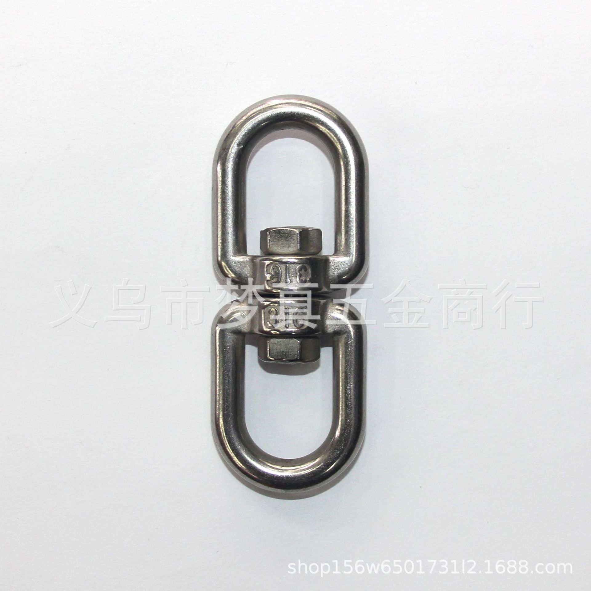 Stainless steel rotating ring 304 Yiwu rigging ring type universal eight word rotating ring ring pet chain torque buckle