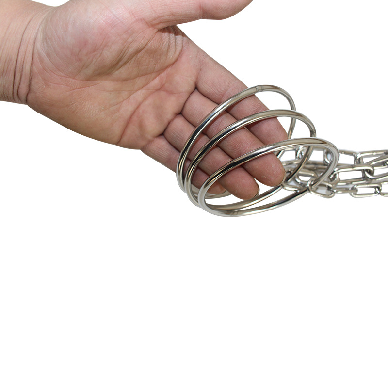 Stainless Steel Metal Dog Chain Pet Hand Holding Rope Dog Training Stainless Steel Chain Pet Chain Processing Customization