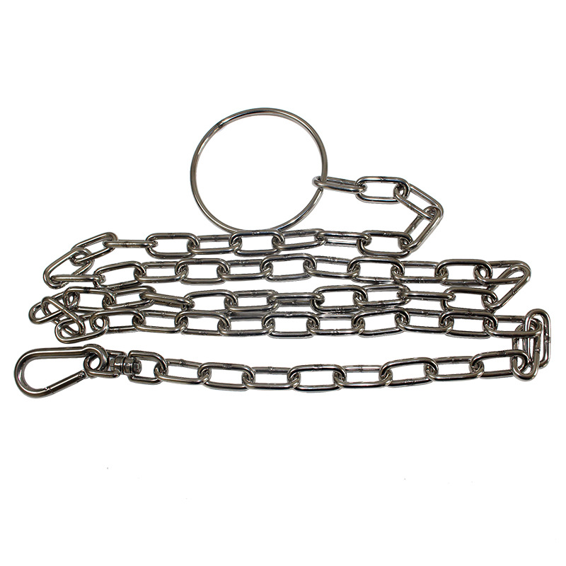 Stainless Steel Metal Dog Chain Pet Hand Holding Rope Dog Training Stainless Steel Chain Pet Chain Processing Customization