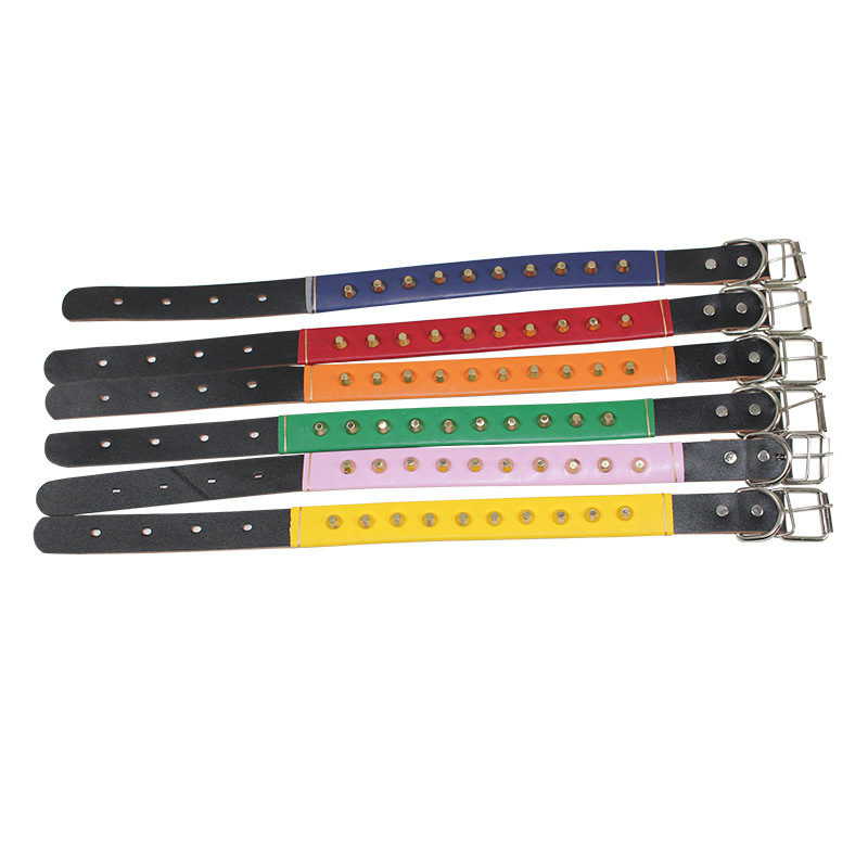 Customized Pet Chain New Cowhide Dog Cover Traction Belt Dog Traction Necklet Set Dog Leash Wholesale Processing