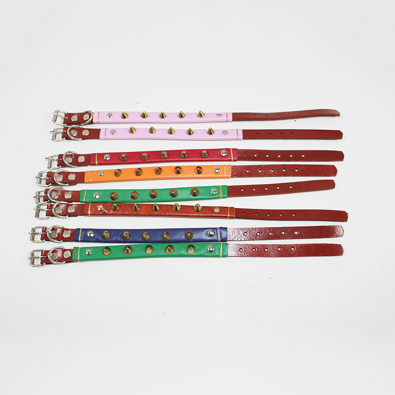 Customized Pet Chain New Cowhide Dog Cover Traction Belt Dog Traction Necklet Set Dog Leash Wholesale Processing