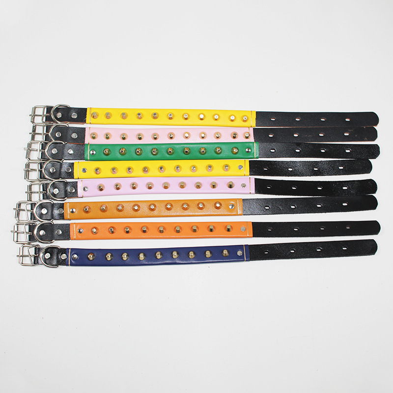 Customized Pet Chain New Cowhide Dog Cover Traction Belt Dog Traction Necklet Set Dog Leash Wholesale Processing