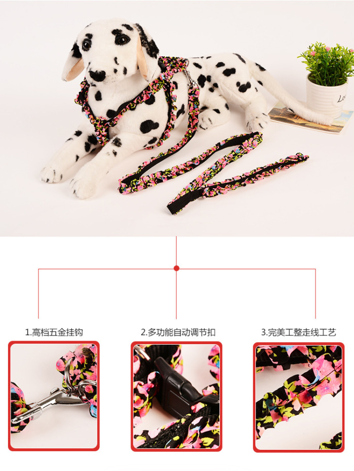 Manufacturer wholesaling pet rope satin cute small and small dogs pulling rope teddy bomei dog suit chest strap. Manufacturer wholesaling pet rope satin cute small and small dogs pulling rope teddy bomei dog suit chest strap.