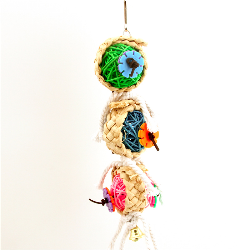 Parrot Supplies Pet Bird Toy Bite Toy Vine Bal Twist String