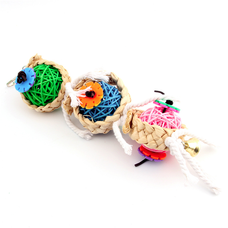 Parrot Supplies Pet Bird Toy Bite Toy Vine Bal Twist String