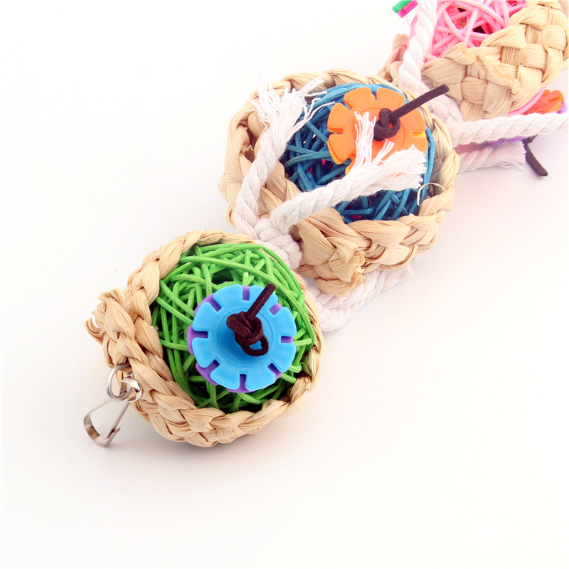 Parrot Supplies Pet Bird Toy Bite Toy Vine Bal Twist String