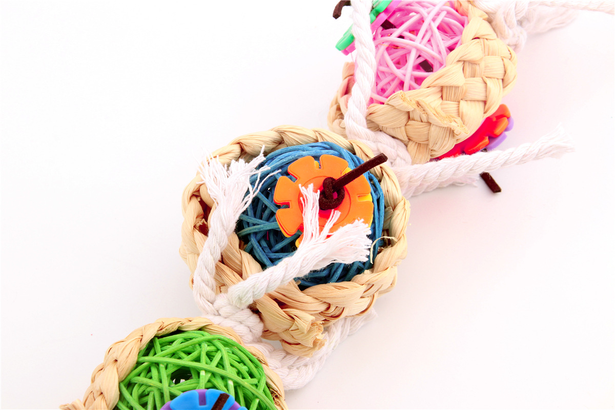 Parrot Supplies Pet Bird Toy Bite Toy Vine Bal Twist String