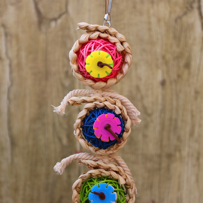 Parrot Supplies Pet Bird Toy Bite Toy Vine Bal Twist String