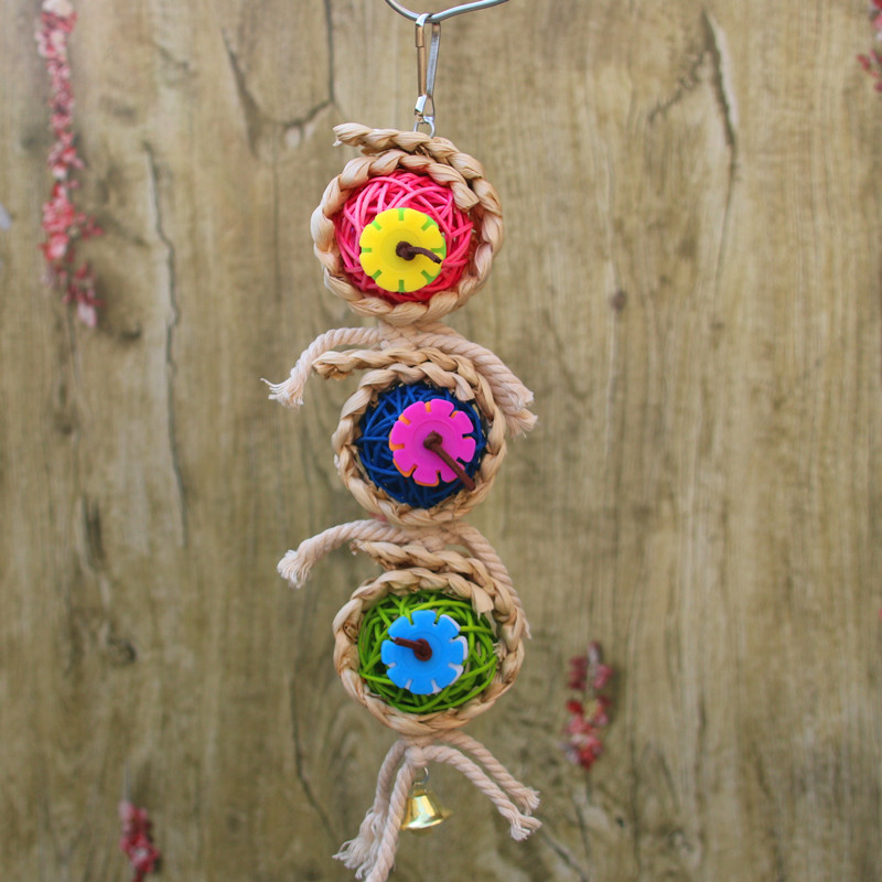 Parrot Supplies Pet Bird Toy Bite Toy Vine Bal Twist String