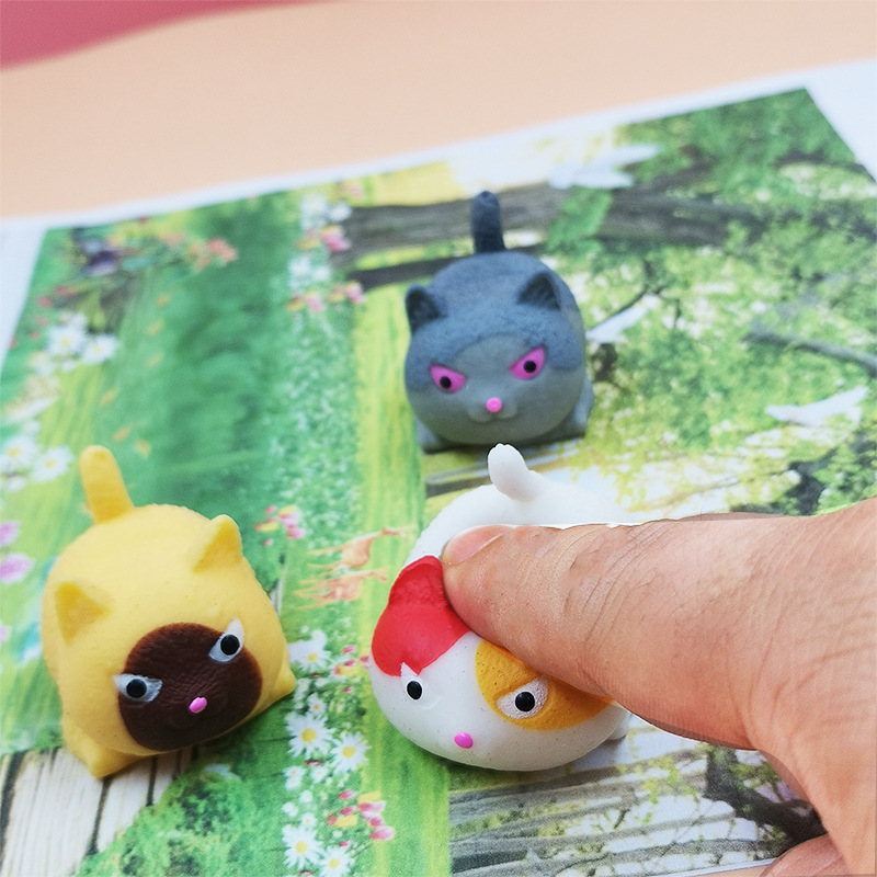 New Exotic Decompression Angry Cat Squeezing Toy Decompression Cute Pet Cute Tuanzi Vent Children's Toy Factory Wholesale New Exotic Decompression Angry Cat Squeezing Toy Decompression Cute Pet Cute Tuanzi Vent Children's Toy Factory Wholesale
