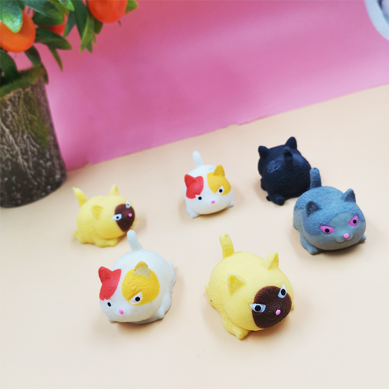 New Exotic Decompression Angry Cat Squeezing Toy Decompression Cute Pet Cute Tuanzi Vent Children&#039;s Toy Factory Wholesale