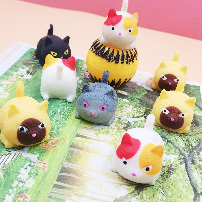 New Exotic Decompression Angry Cat Squeezing Toy Decompression Cute Pet Cute Tuanzi Vent Children's Toy Factory Wholesale New Exotic Decompression Angry Cat Squeezing Toy Decompression Cute Pet Cute Tuanzi Vent Children's Toy Factory Wholesale