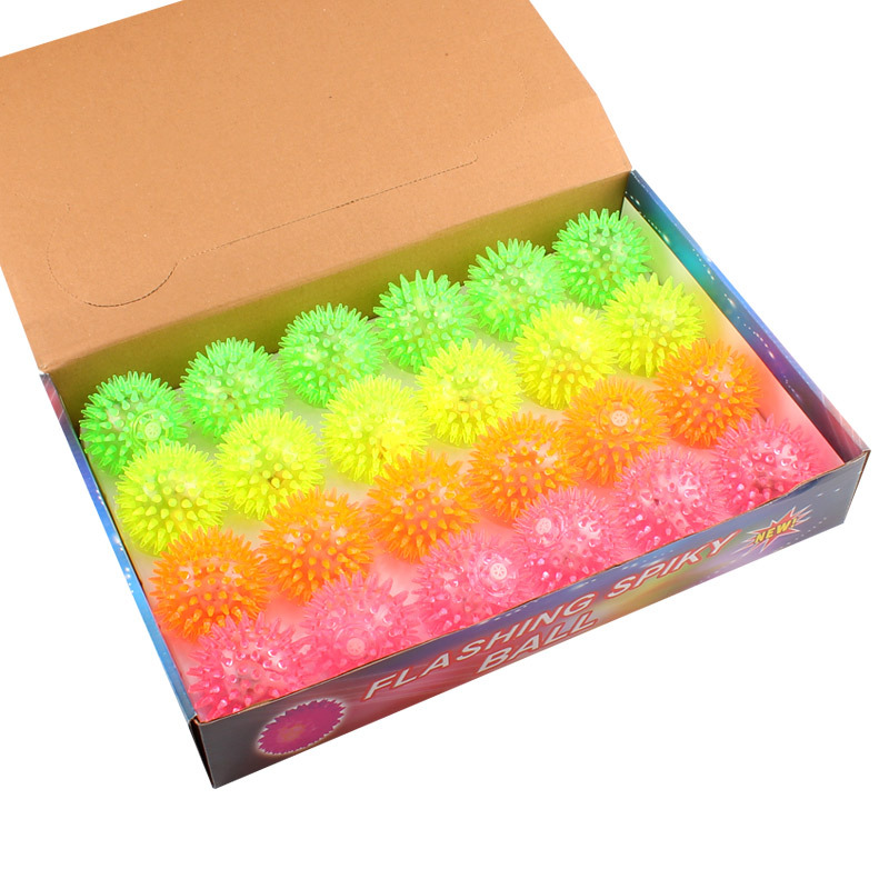 Flash elastic massage ball bouncing ball with thorn ball Luminescent massage ball pet toy stand night market wholesale Flash elastic massage ball bouncing ball with thorn ball Luminescent massage ball pet toy stand night market wholesale