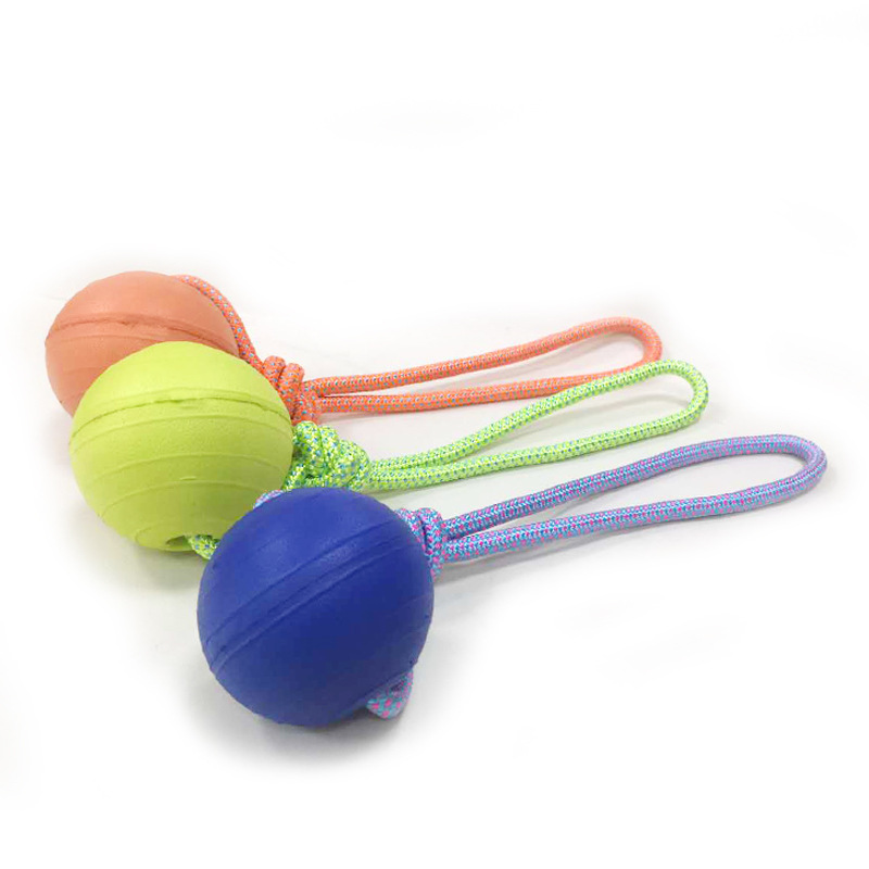 New Bite-Resistant Tooth Protection Pet Toy Floating Training Tension Ball Dog Supplies Eva Throwing Pet Ball