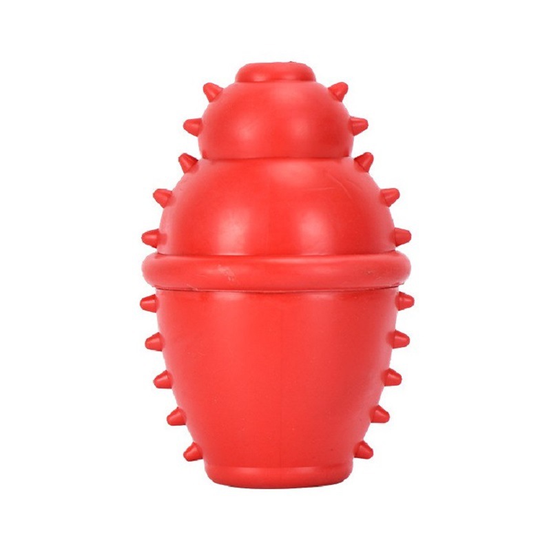 Rubber Toys for Pets Bite-Resistant Molar Cleaning Tooth Leakage Food Gourd Leakage Food Dog Toy Ball Amazon Cross-Border New Arrival