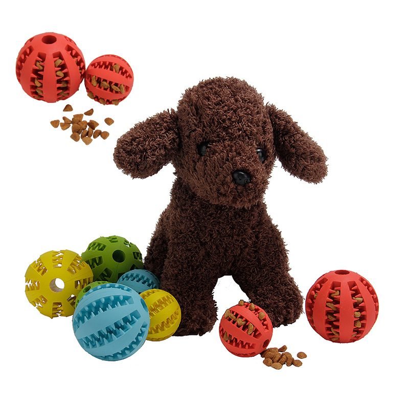 Pet Funny Toy Watermelon Tooth Ball Bite-Resistant Tooth Cleaning Teether Ball Pet Rubber Ball Dog Toy Food Leakage