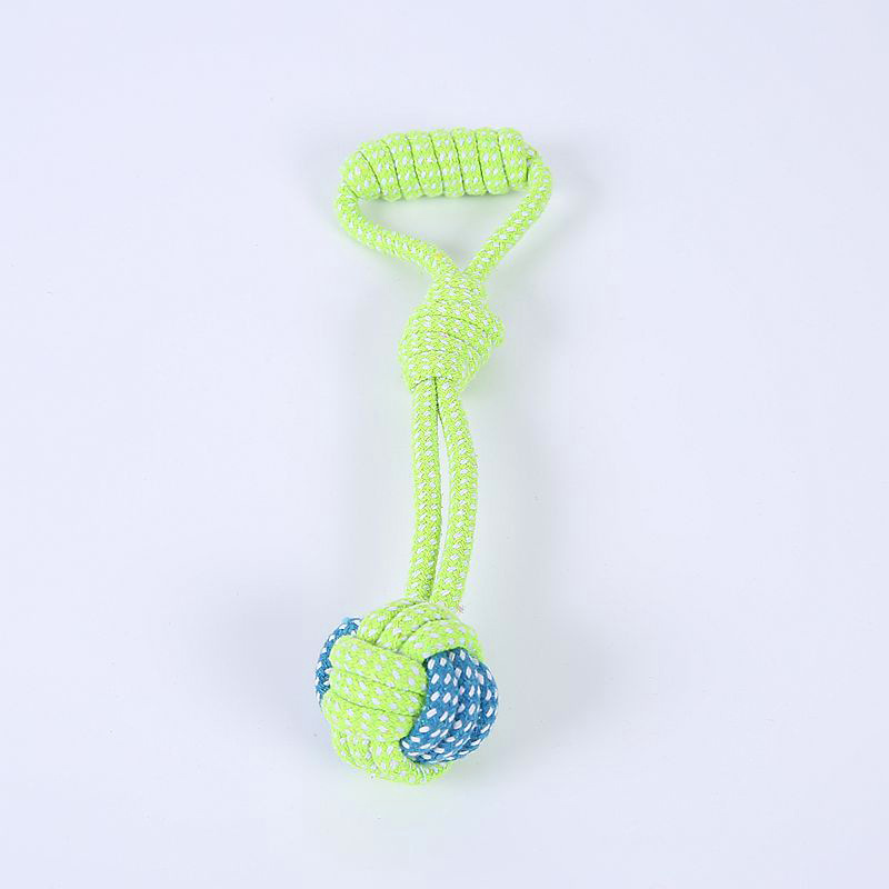 Pet Supplies Toy Bite-Resistant Cotton Rope Toys Molar Clean Tooth Rope Knot Ball Dogs and Cats Toy Set in Stock Wholesale