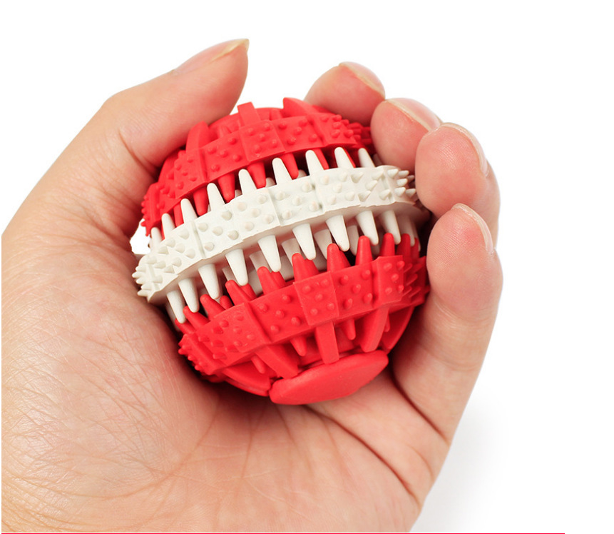 Pet Toy Ball Rubber Ball Bite-Resistant Molar Tooth Cleaning Ball Pet Molar Toy Rubber Dog Toys