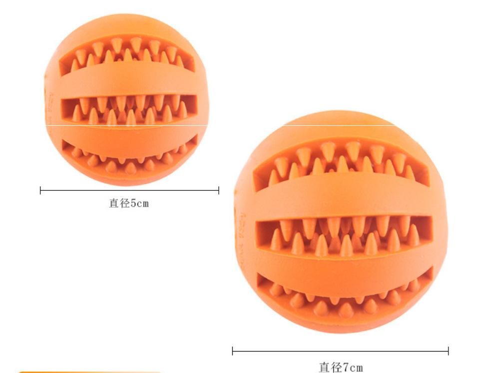 Friends Pet Toys Rubber Watermelon Molar Teeth Toys Pet Chewing Ball Bite-Resistant Tooth Cleaning Ball More Sizes