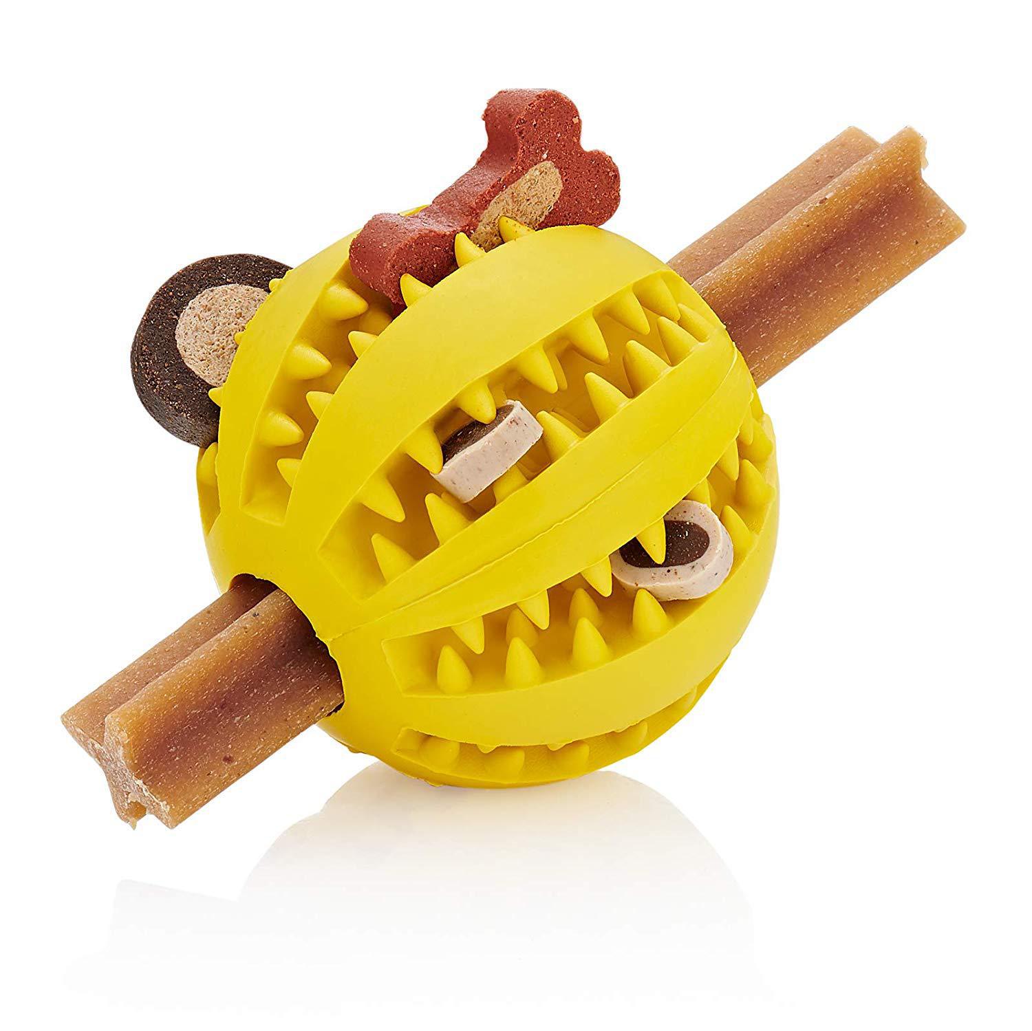 Wholesale Pet Rubber Bite-Resistant Molar Tooth Cleaning Watermelon Ball Dog Toy Small Medium Large plus-Sized Size Multi-Color Optional