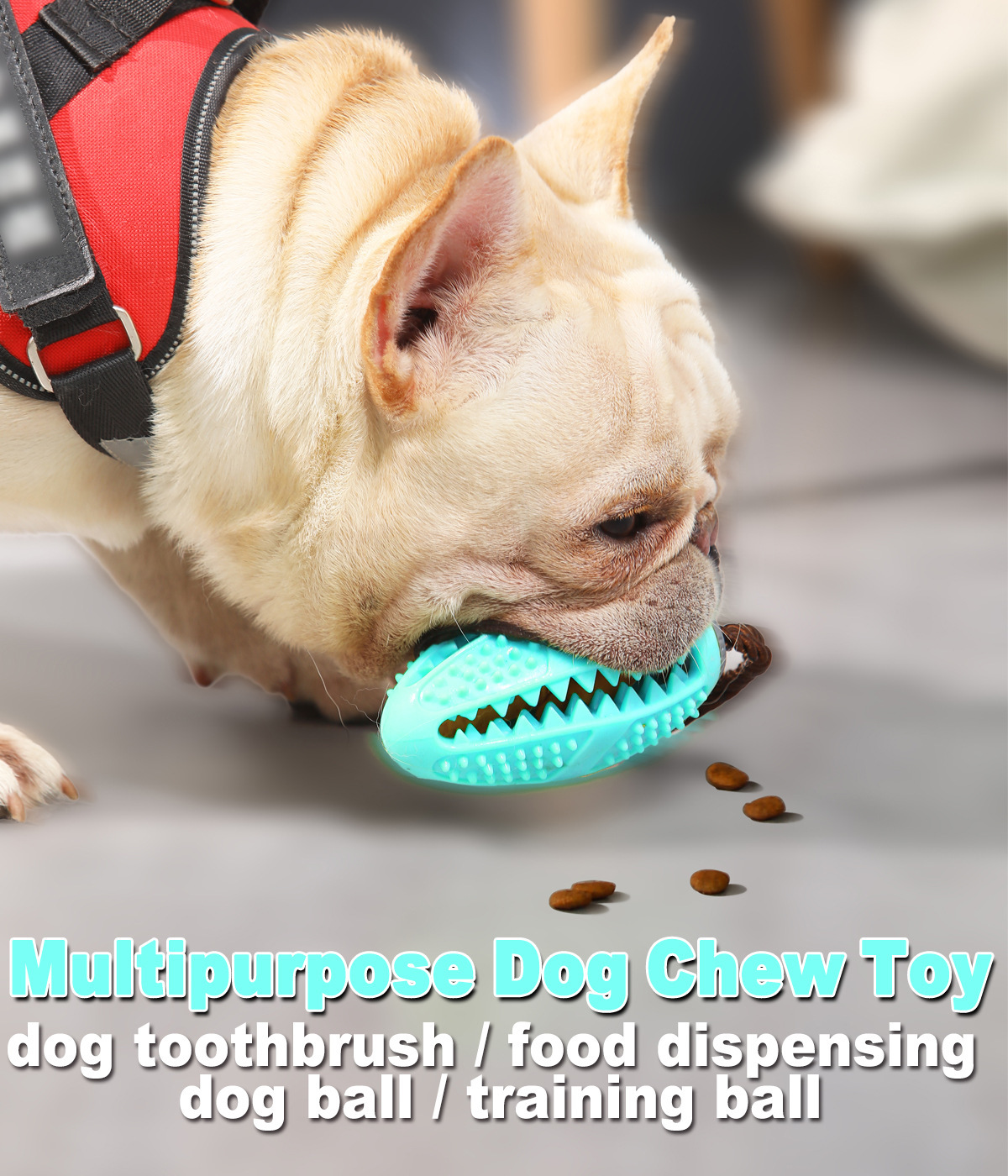Dog Toothbrush Pet Dog Toothbrush Dog Molar Tooth Cleaning Stick Leakage Food Feeder Ball Bite-Resistant Toys Supplies