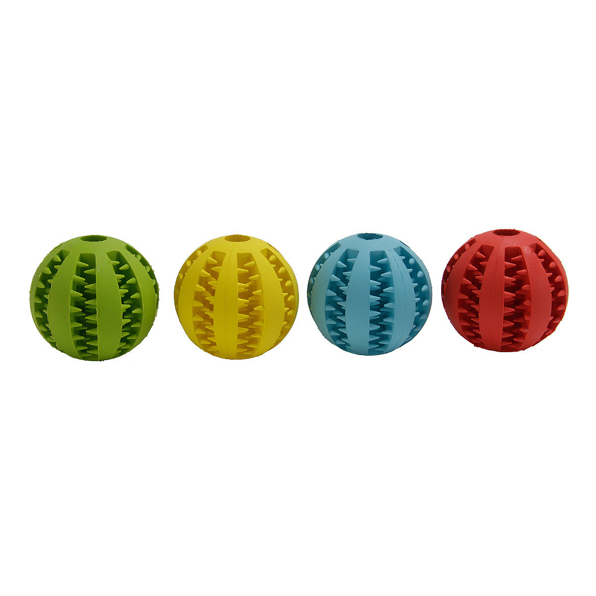 New Watermelon Tooth Ball Pet Dog Toy Ball Bite-Resistant Tooth Cleaning Teether Ball Pet Rubber Ball Dog Toy Food Leakage