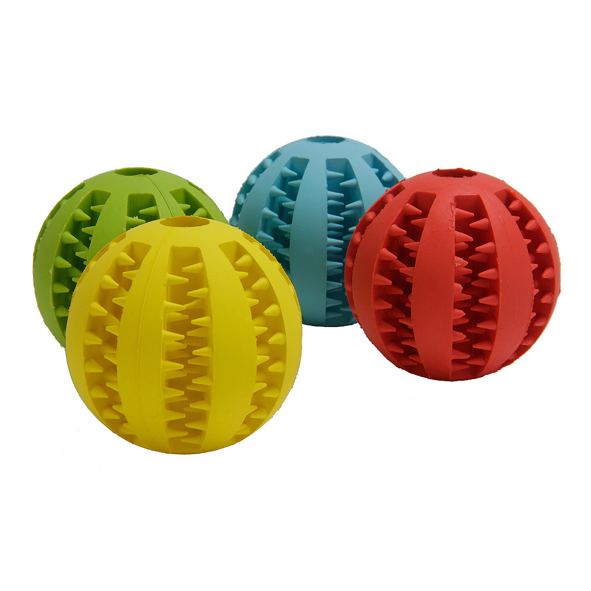 New Watermelon Tooth Ball Pet Dog Toy Ball Bite-Resistant Tooth Cleaning Teether Ball Pet Rubber Ball Dog Toy Food Leakage