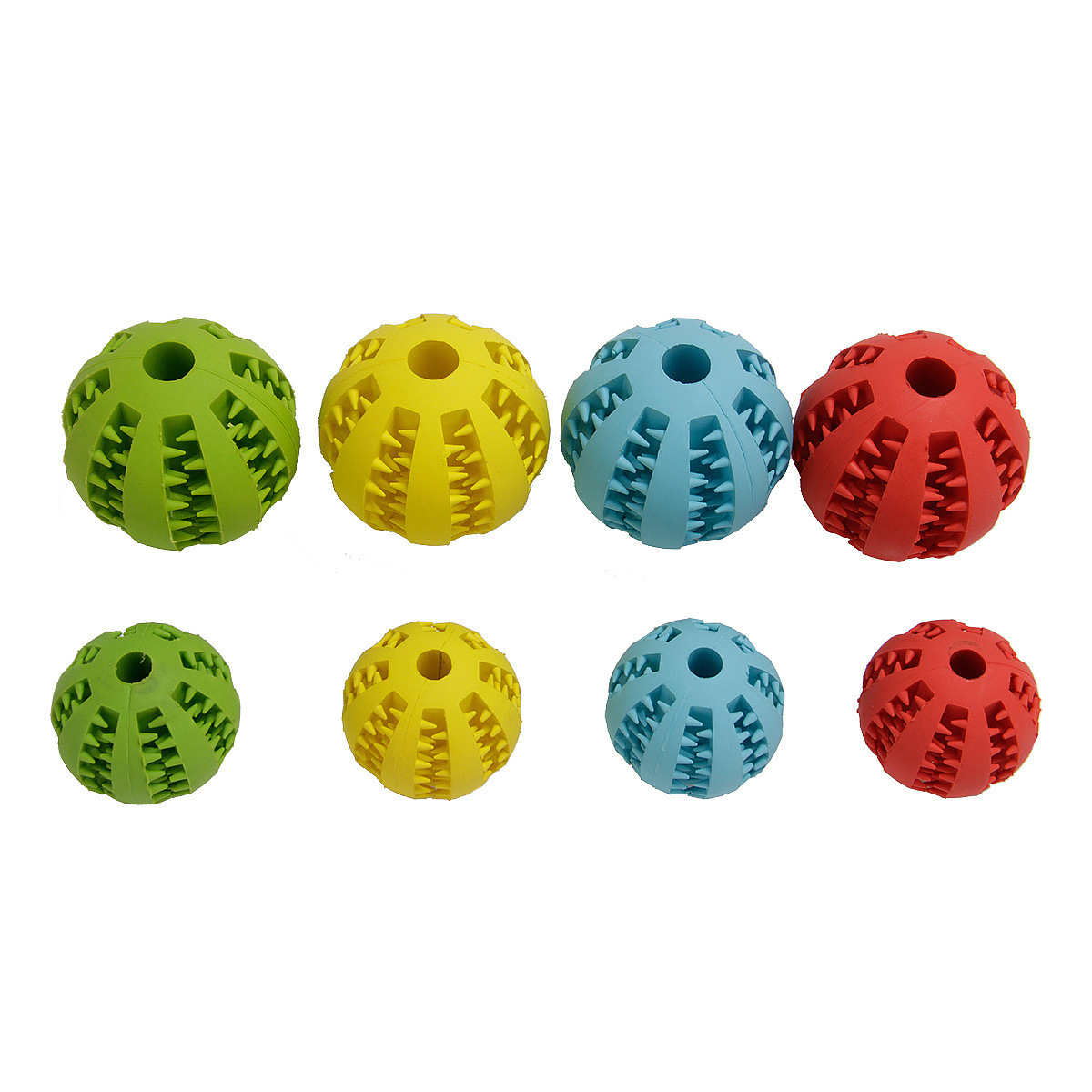 New Watermelon Tooth Ball Pet Dog Toy Ball Bite-Resistant Tooth Cleaning Teether Ball Pet Rubber Ball Dog Toy Food Leakage