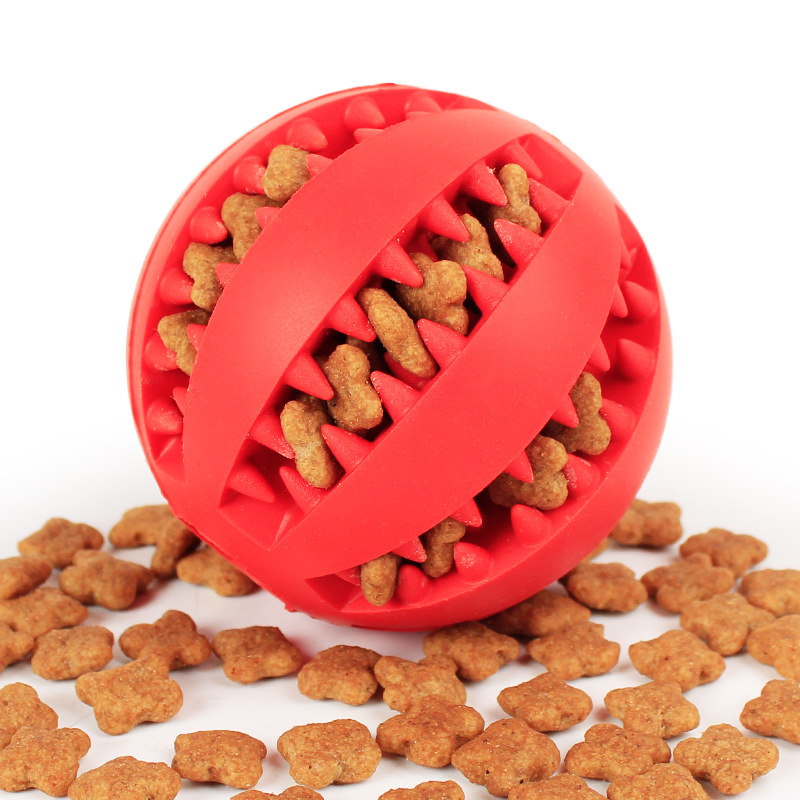 In Stock Wholesale New Bite Cross-Border Pet Toy Milk Flavor Rubber Watermelon Tooth Cleaning Pet Ball