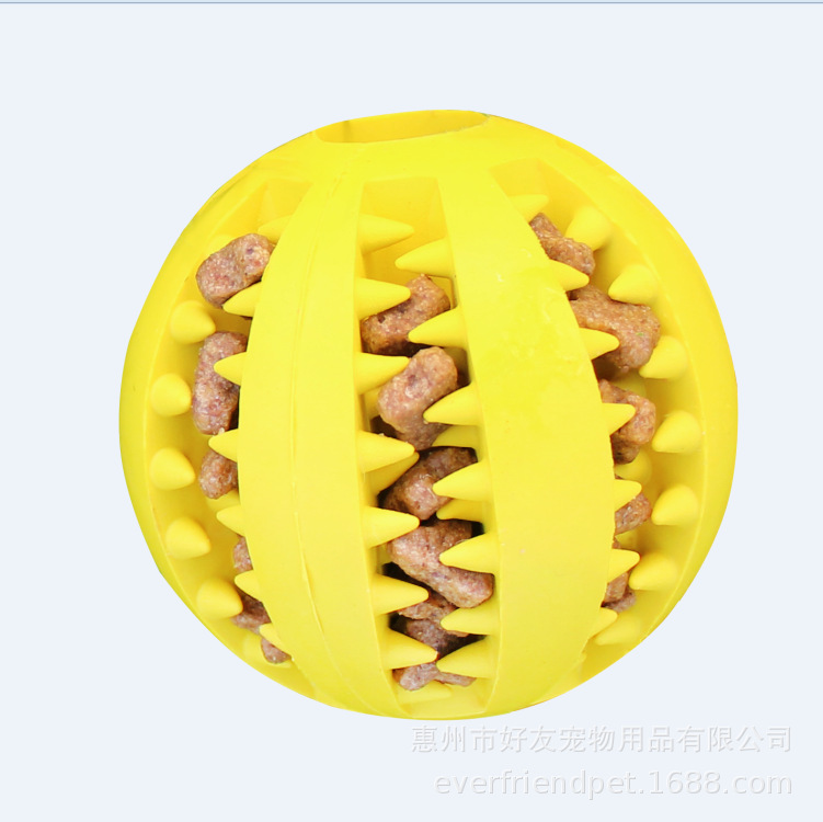Manufacturer Pet Toy Rubber Bite-Resistant Mint Flavor Molar Tooth Cleaning Watermelon Ball Dog Toy