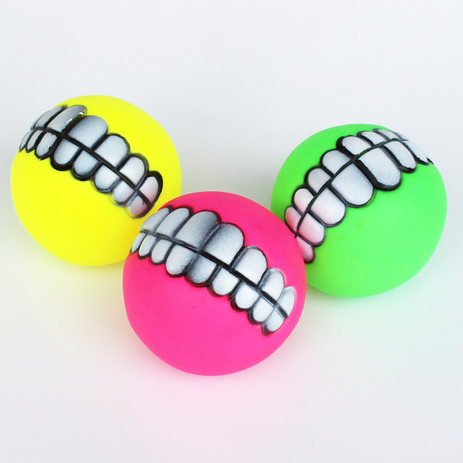 Pet Toy Ball Sound Tooth Ball Dog Bite Sound Toy Vinyl Toy Factory Direct Sales