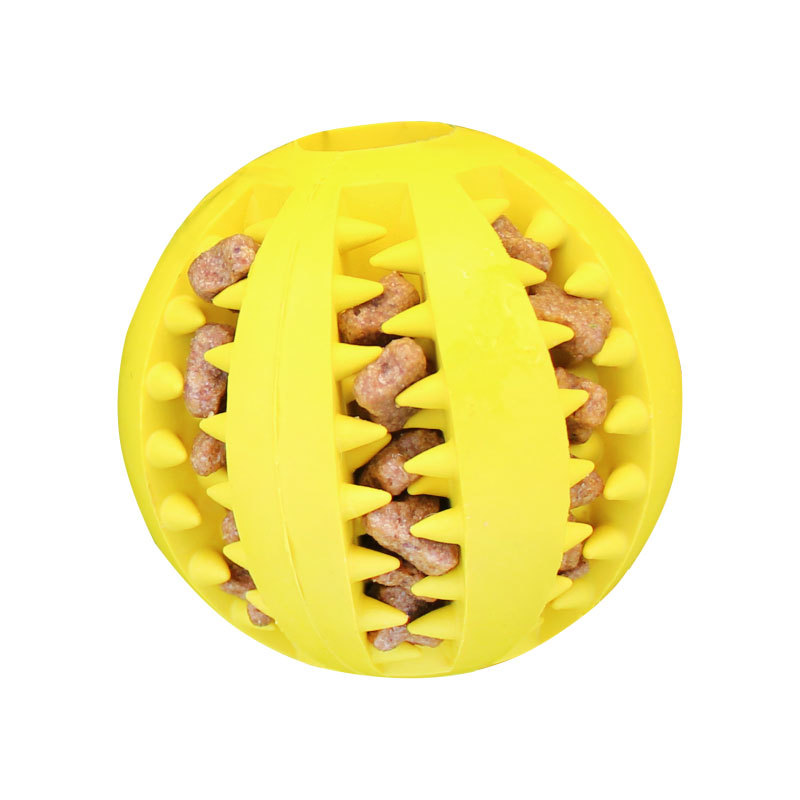 Bite-Resistant Molar Pet Toy Dog Tooth Cleaning Toy Ball Rubber Pet Watermelon Toy Ball Wholesale