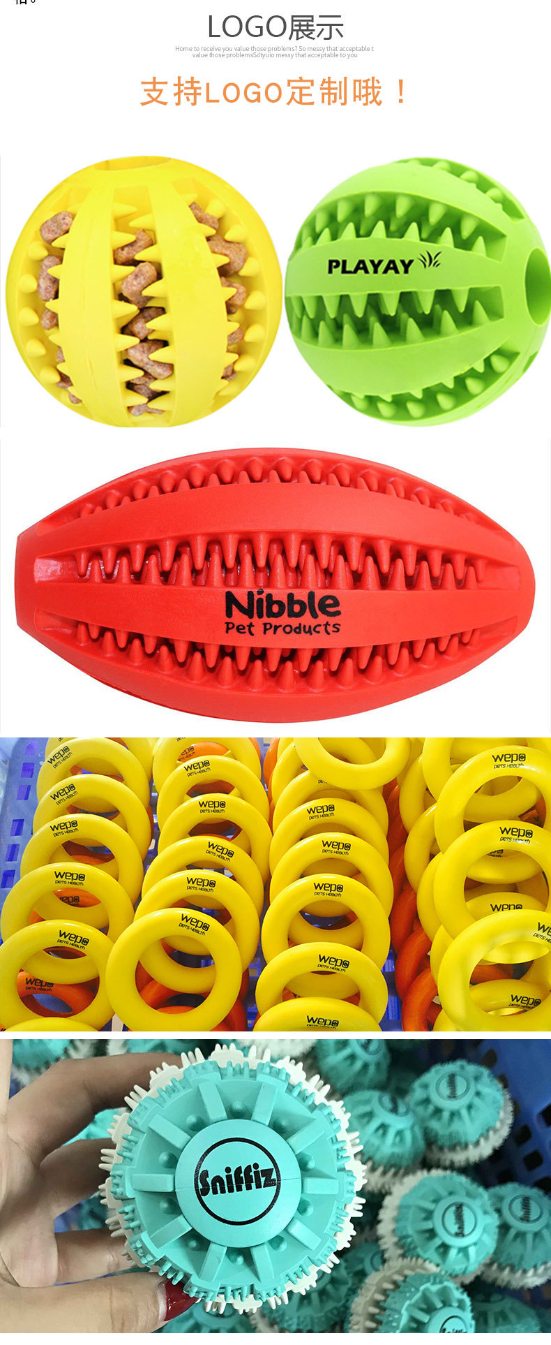 Bite-Resistant Molar Pet Toy Dog Tooth Cleaning Toy Ball Rubber Pet Watermelon Toy Ball Wholesale